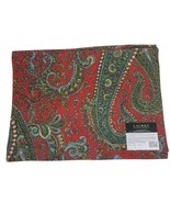 Ralph Lauren Set of 3 100% Cotton Placemats Bridget Paisley Red 14&quot; x 19... - £23.98 GBP