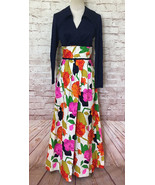 Vintage Julie Miller California Long Sleeve Maxi Dress Women’s 8 - £179.33 GBP