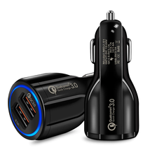 Quick Charge 3.0 Car Charger For Mobile Phone Dual Usb Car Charger Qualcomm Qc 3 - £27.96 GBP+