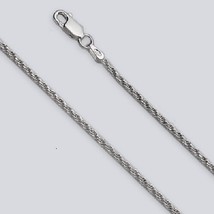 Rope Chain (Necklace, Anklet, Bracelet) - Sterling Silver - Made in Italy  [TG] - £14.78 GBP+