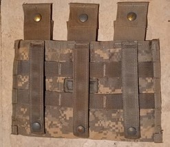 US ACU Molle Triple Magazine Pouch - Won&#39;t Snap up on 30R Mags - Used Gr... - £3.90 GBP