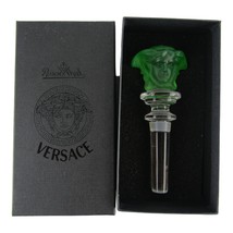 Versace Medusa Green Crystal Rosenthal Bottle Stopper New Open Box - £46.96 GBP