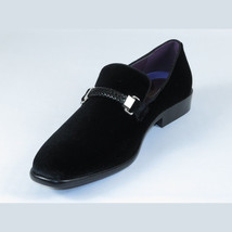 Mens AFTER MIDNIGHT Formal Stage Dress shoes Slip on Soft Velvet 6753 black image 7