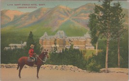 ZAYIX Postcard C.P.R. Banff Springs Hotel Canada Mountie Rockies 090222PC34 - £7.84 GBP