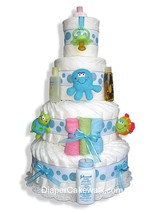 Under The Sea 3 or 4 Tiers Diaper Cake - £98.86 GBP