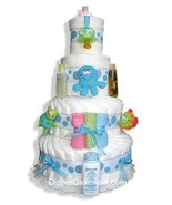 Under The Sea 3 or 4 Tiers Diaper Cake - £99.60 GBP