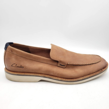 CLARKS Pace Barnes Loafers Men&#39;s Size 10.5 Slip On Nubuck Leather - £23.70 GBP