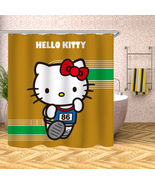 Hello Kitty Waterproof Shower Curtain Set Bathroom Decor Curtain W/Hooks... - £12.62 GBP+