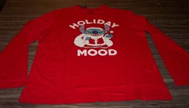 Walt Disney Lilo And Stitch Santa Hat Christmas Long Sleeve T-Shirt Xl New - $24.74