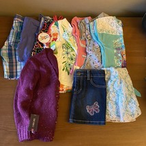 Mixed Lot 11 Pieces Girls Short Pants Shirts Sweater Skirt NWT - £11.65 GBP