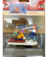 The Toboggan Tug Enchanted Forest Poly Resin Figurine by Lemax - $21.46 CAD