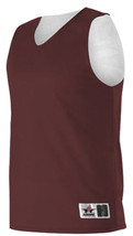 Alleson 560R Adult XLarge Reversible Practice Jersey Maroon/White Basket... - £19.37 GBP