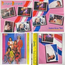 Duran Duran b/w Van Halen Vtg Foldout Poster 16x20 Star Hits Mag Reversi... - $19.22