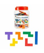 72 Pc Rainbow Pentominoes Stem Learning Colorful Square Geometric Shape ... - £26.93 GBP