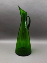 Blenko Winslow Anderson Large #976 Green Art Glass Pitcher Ewer 19&quot; - £314.57 GBP