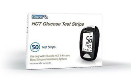 GlucoRx HCT Glucose Test Strips - Pack of 50 Test Strips - £21.83 GBP