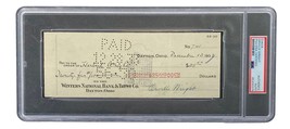 Orville Wright Signed Slabbed Bank Check PSA/DNA 85200379 - £762.11 GBP