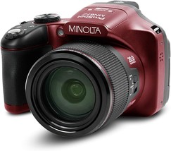 Minolta Pro Shot 20 Mega Pixel Hd Digital Camera With 67X Optical Zoom,, Red - £387.91 GBP