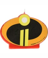 Incredibles 2 Emblem Molded Birthday Candle Cake Topper Decorations 1 Pi... - $92.73 MXN
