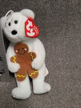 Ty Jingle Beanies Beanie Babies Goody Teddy Bear Gingerbread Christmas Ornament - $7.60