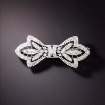 Edwardian Diamond Bow Brooch,Fahrner brooch Silver jewelry,dquirky silver brooch - £159.03 GBP