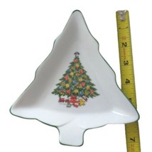 Mt Clemens Candy Nut Dish Christmas Tree Ceramic Vintage Bowl 80s Pottery Japan - £15.81 GBP