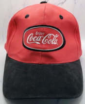 Vintage Hat Cap Coke Enjoy Coca Cola Strapback KC Brand Red Black - $9.89