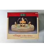 New Lemax Village Collection Lighted Village Square Fountain #14663 NOS ... - £38.89 GBP