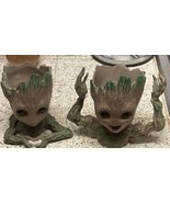 Groot Planter Set Lot Of 2 5” High New Small Plant Garden Opening 3” Dia... - £9.53 GBP