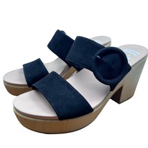 Dr. Scholls Women&#39;s Bayside Wedge Slide Sandals 8  EU 38.5 Black Comfort Cushion - £14.79 GBP