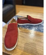 Donald J Pliner red suede TRAVIS size 9 slip on moccasin - $94.05