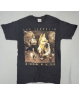 Led Zepplin T-Shirt Men&#39;s SmalI Black Graphic In Through Out Door 2006 VTG - £17.88 GBP