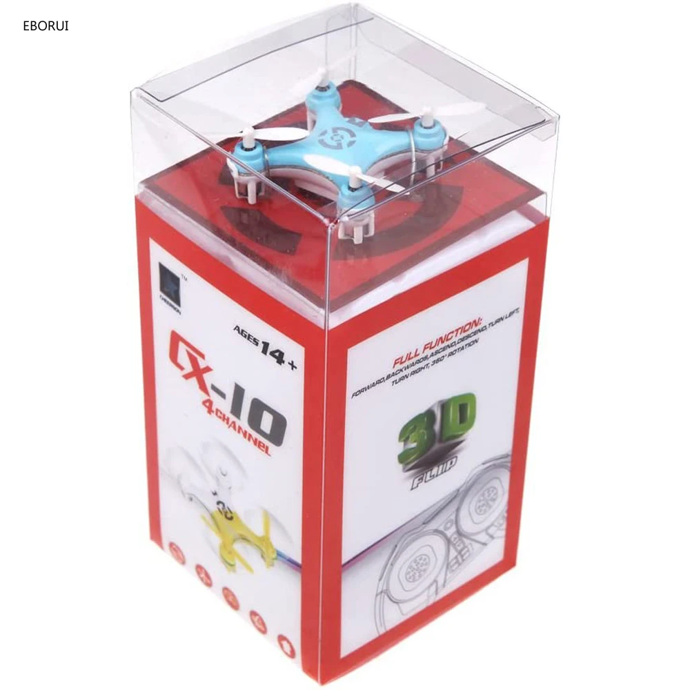 Cheerson CX10 Mini Nano RC Drone 2.4GHz 4CH  6-Axis Gyro LED Rechargeable Na - £25.92 GBP