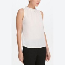 Dkny Womens Ruffle-Collar Sleeveless Blouse, Size Large - £19.34 GBP