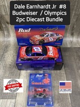 Dale Earnhardt Jr (2) Car BUNDLE 1:24 / 1:64 #8 Budweiser / US Olympics Chevy - £30.46 GBP