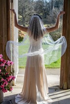 Bridal Pearl Veil,With/without Hair Comb Veil,Cathedral Veil,Fingertip L... - $19.99+