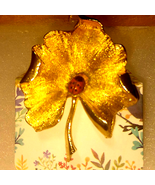 Stunning~Gold Leaf Ladybug Vtg. Brooch - €23,28 EUR