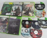 Xbox 360 lot Video Games shooter Call of Duty Gears Grand Theft Diablo S... - $31.78