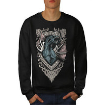 Wellcoda Death Dragon Beast Mens Sweatshirt, personage Casual Pullover Jumper - £24.11 GBP+