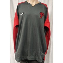 Nike Baseball Men&#39;s Grey/Red Sweatshirt Size XL SKU 2018 - $52.60