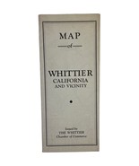 Vintage 1940 Map Of Whittier California Vicinity Chamber Of Commerce Los... - $86.26 CAD