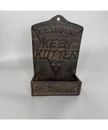 Cast Iron Keen Kutter Cutlery &amp; Tools Match Holder 6.5&quot; X 4&quot; Vintage - $1,120.26 MXN
