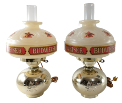 Vintage BUDWEISER Wall-Mount Beer Sconce BARKEEPERS LAMPS Breweriana Adv... - £119.90 GBP