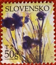 Slovakia 514 MNH 50g Flowers Irises Watercolor Art Definitive ZAYIX 0224S0081 - £1.57 GBP
