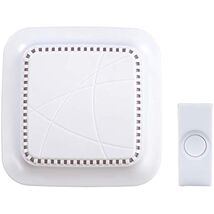 Heath/Zenith SL-7309-03 Wireless Door Chime and Push Button, White - $32.58