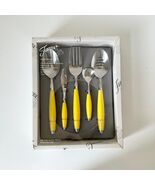 NEW Fiestaware Sunflower Yellow 5 pc Hostess Set Flatware Silverware New... - $77.22