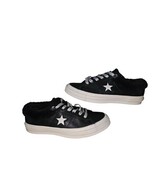 Converse One Star Ox Street Warmer Sneakers Leather Faux Fur Black Size ... - $723.29 MXN