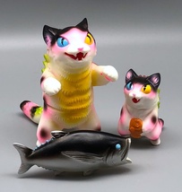 Max Toy Pink Spotted Odd-Eye Negora and Micro Negora w/ Fish - Rare image 1