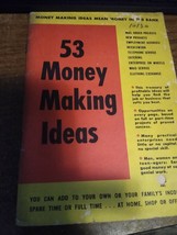 53 money making ideas vintage booklet 1952 - £6.96 GBP