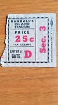 Vintage 1930&#39;s Randall Island New York Ticket Stub DeVinne Brown Corp NYC - £39.07 GBP